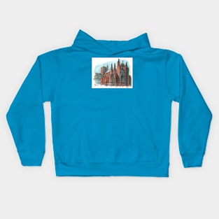 Carlisle Cathedral - Watercolour Kids Hoodie